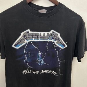 Rare Vintage Metallica 1988 Ride The Lightning Tour Tshirt Size M